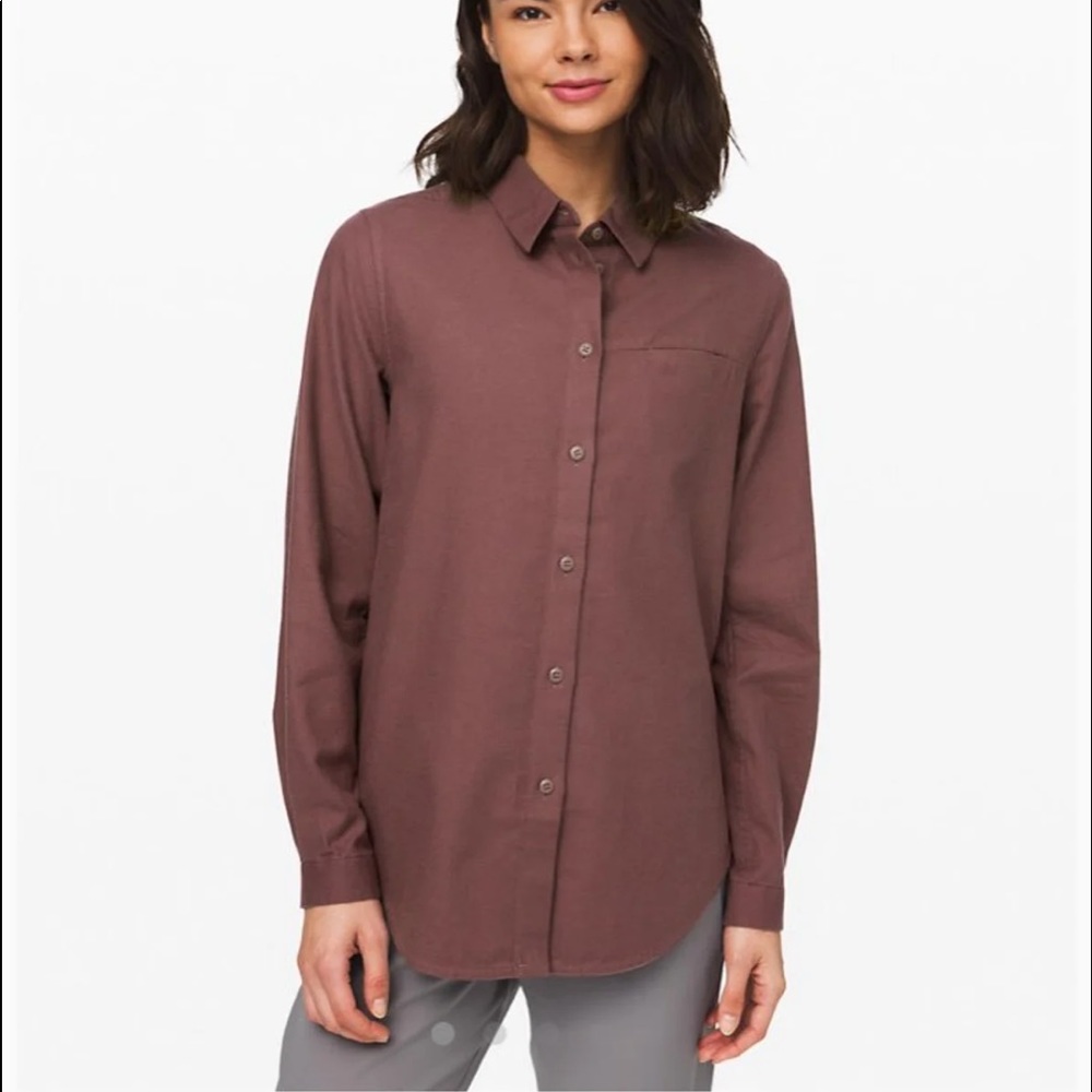 NWT lululemon Full Day Ahead Flannel Shirt 2